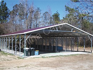 Boxed Eave Roof Style Top Only with 4 Braces On Every Leg and Welded Truss